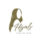 HIjab Logo, Fashion Product Vector Brand, Muslim Women Hijab Boutique Design